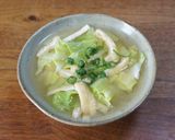 春キャベツと刻みあげのみそ汁作り方4写真