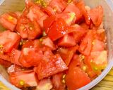 夏に美味しい♡鶏肉とトマトの煮込み作り方3写真