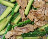 簡単♪豚こまときゅうりのごま味噌炒め作り方5写真