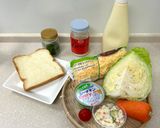野菜たっぷりポテトサラダトースト作り方1写真