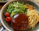 ふわふわ豆腐ハンバーグ＆チーズパスタ作り方10写真