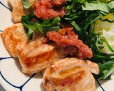 鶏ささみのソテー、梅しそポン酢作り方4写真