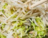 出汁味😻もやしとれんこんのお好み焼き風作り方3写真