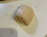 神おつまみシリーズ:レンコンの梅マヨ作り方1写真
