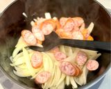 ソーセージとセロリのクリームスープ作り方1写真