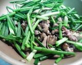 わけぎと豚肉のカラシ味噌炒め作り方3写真