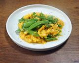 絹さやと卵の炒め物作り方6写真