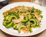 ゴーヤと豚バラ肉のオイスターソース炒め作り方8写真