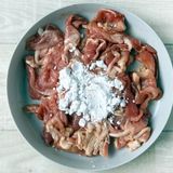 シャキシャキ♪モロッコインゲンと豚こまの中華炒め作り方2写真