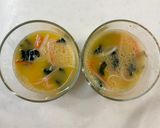 レンジで簡単！舞茸とカニカマの茶碗蒸し作り方4写真