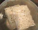 豚バラ肉とアスパラの焼きうどん作り方4写真