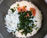 ごま香る梅しらすわかめごはん作り方4写真