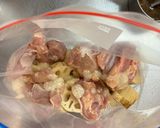 ご飯がすすむ！鶏もも肉と蓮根の甘辛ニンニク炒め★作り方1写真