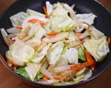 ぶっ濃い濃厚ソースの肉野菜炒め定食🤩作り方3写真