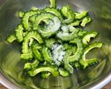 ゴーヤとウインナーのトマたま炒め♪作り方1写真