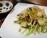 ＊胡瓜とネギとみょうがと貝柱の塩サラダ＊作り方5写真