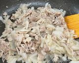 新玉ねぎと豚肉のケチャップライス作り方4写真