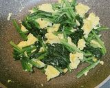ほうれん草たまご炒め　お弁当おかず作り方10写真