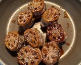 豚こま肉で蓮根のはさみ焼き♩作り方5写真