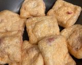 ヘルシーでジューシーな薄揚げ肉詰め作り方4写真