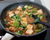 【小松菜えのきの味噌麻婆豆腐】旨辛10分♪簡単⭐︎作り方4写真