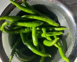 青唐辛子の醤油漬け作り方3写真