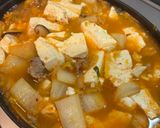 胡麻キムチ肉どうふ作り方4写真