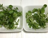 生ハムとクレソンのペペロンチーノ作り方1写真