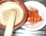 キムチ鍋♪簡単豚肉豆腐ニラ白ごまチゲ鍋作り方2写真