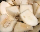 かぶの鶏そぼろ煮作り方1写真