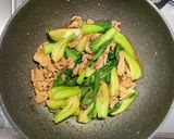 豚こま肉とチンゲン菜の卵炒め作り方8写真