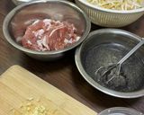 お手軽材料♪豚こま小松菜中華丼風！作り方2写真