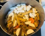 菊芋沢山!具沢山の白味噌ベースのお雑煮!作り方2写真