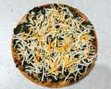 ミニトマトと茎わかめジェノベーゼのピザ作り方2写真