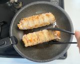 にんにくだし醤油で、野菜の巨大肉巻き作り方6写真