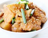 ご飯に合う【里芋と豚のにんにくごま味噌煮作り方6写真