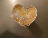 ハート卵焼き(キッチンペーパーの芯で)作り方2写真