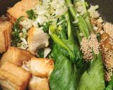 簡単♪厚揚げ&小松菜ナムル風☆今夜の夕食作り方1写真