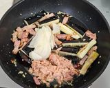 簡単！ナス、ベーコン、ツナのアラビアータ作り方7写真