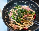 ピリ辛和風醤油パスタ作り方5写真