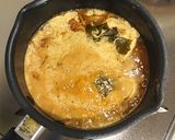 なめこの溶き卵味噌汁作り方3写真