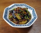 茄子みそ煮込み青唐辛子添え作り方5写真