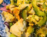 鶏肉のゴーヤーたまごチャンプルー作り方4写真