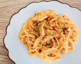 少年のトマトクリームパスタ作り方3写真