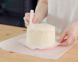 ガーデンケーキ (エディブルフラワー)作り方25写真