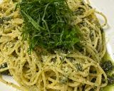 大葉でジェノベーゼ風パスタ作り方5写真