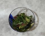 みょうがときゅうり・わかめのポン酢和え作り方6写真
