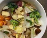 お一人様オム親子丼味根菜たっぷり野菜炒め作り方16写真