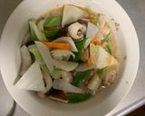 お一人様レンジ洋風棒棒鶏味豚平焼き風作り方15写真