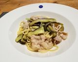 茄子と豚こま肉の和風ペペロンチーノパスタ♫作り方7写真